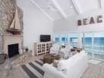 Beautiful living area with large windows that offer gorgeous panoramic views 